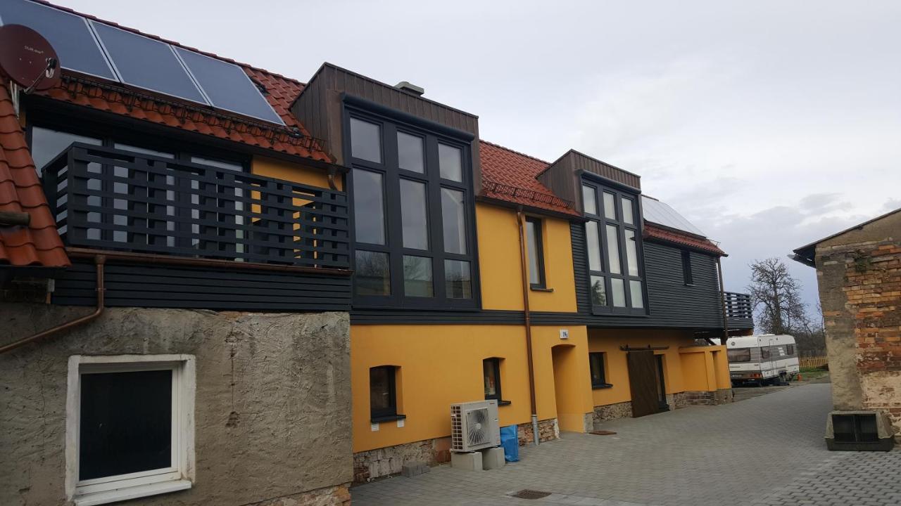 Ferienwohnung Auf Dem Bauernhof 그로스래셴 외부 사진
